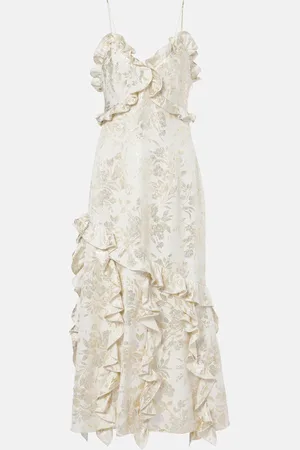 Markarian Vestido midi Calandra de jacquard floral