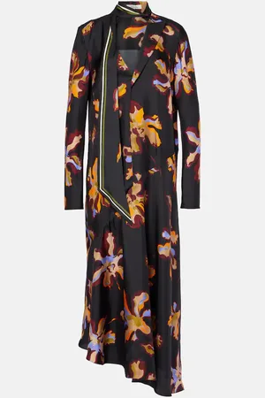 Dorothee Schumacher Vestido midi de sarga de seda