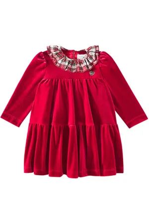 MONNALISA Bebé - vestido con tartán a capas