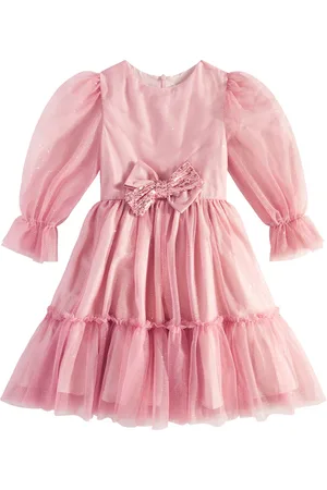 PATACHOU Vestido de tul con glitter y lazo