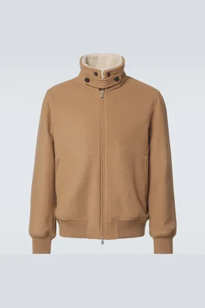 Brunello Cucinelli Chaqueta acolchada de cachemir con borrego