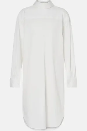 DRIES VAN NOTEN Vestido corto de popelín de algodón