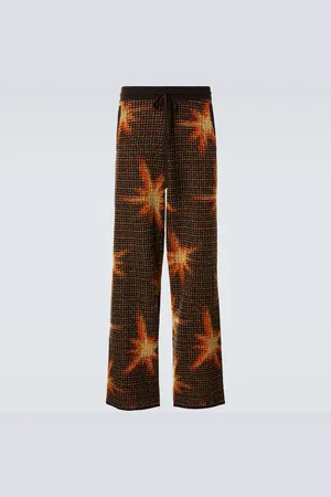 DRIES VAN NOTEN Pantalones deportivos de mezcla de lana