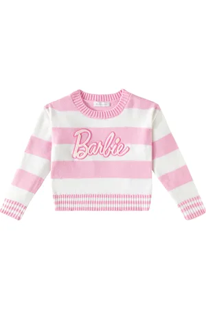 MONNALISA X Barbie® jersey a rayas bordado