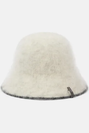 Brunello Cucinelli Sombrero cloche de mezcla de mohair