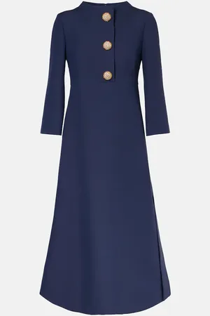VALENTINO Vestido midi de Crepé Couture