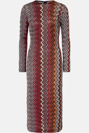 Missoni Vestido midi en zigzag