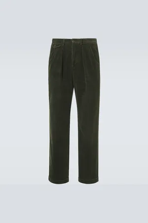 Ralph Lauren Pantalones rectos en pana de algodón