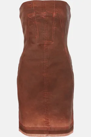 Rick Owens Vestido bustier DRKSHDW de denim