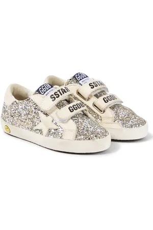 Golden Goose Zapatillas Old School de piel con glitter