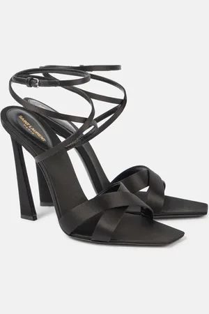 Saint Laurent Sandalias Corinne 110 de crepé satén