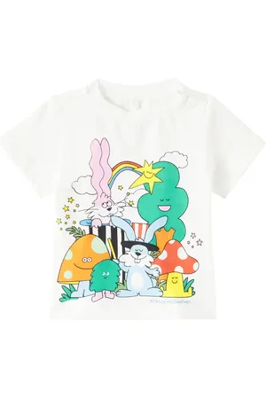 Stella McCartney Camiseta de jersey de algodón estampada