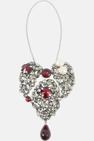Saint Laurent Collar con colgante y cristales