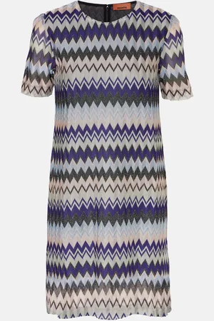 Missoni Vestido corto de lamé en zigzag