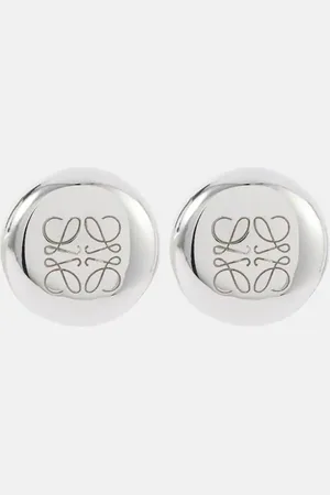 Loewe Pendientes Anagram Pebble de plata de ley