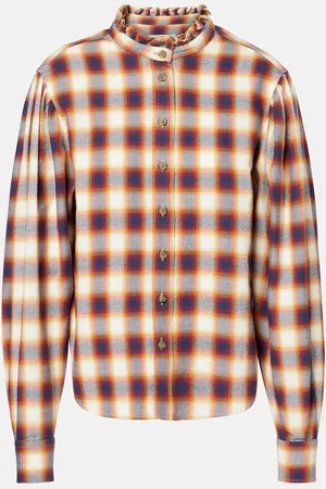 Marant Etoile Camisa Janci de algodón a cuadros