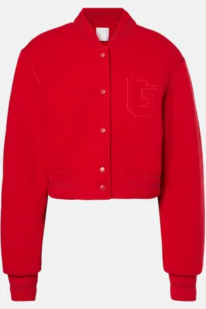 Givenchy Chaqueta varsity de lana cropped