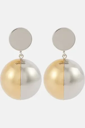 Paco rabanne Pendientes de clip bicolor