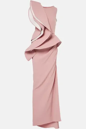 MATICEVSKI Vestido de fiesta Fateful con volantes