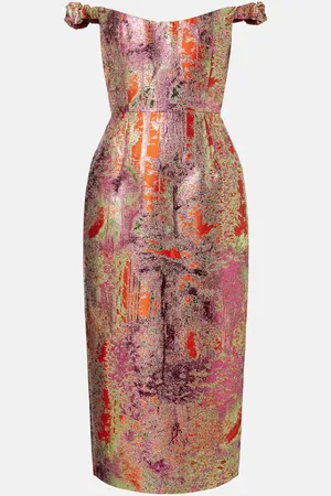 Markarian Vestido midi Amina brocado