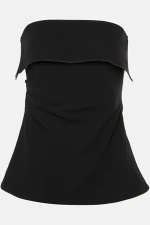 Proenza Schouler Top Felicity de crepé sin tirantes