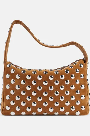 Khaite Bolso al hombro Elena de ante con tachuelas