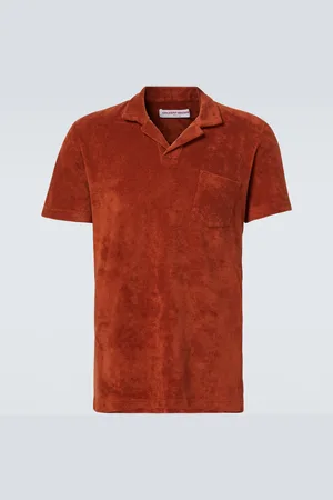 Orlebar Brown Polo de felpa de algodón
