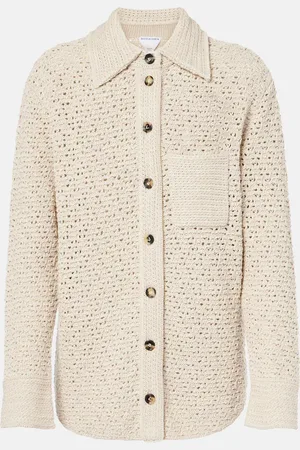 Bottega Veneta Camisa de croché de algodón
