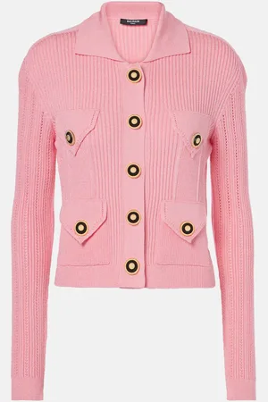 Balmain Cárdigan acanalado de punto