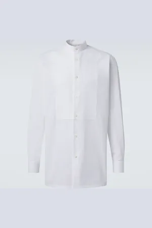 Loro Piana Camisa de esmoquin de algodón