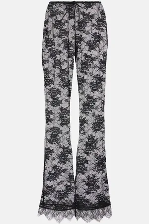 Oseree Oséree Pantalones anchos de encaje