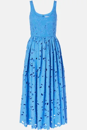 Erdem Vestido midi de mezcla de algodón
