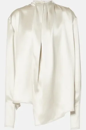 MAGDA BUTRYM Blusa drapeada de seda