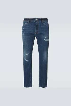Dolce & Gabbana Jeans rectos con efecto desgastado