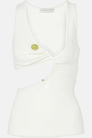 CHRISTOPHER ESBER Tank top acanalado Arc Stone de punto