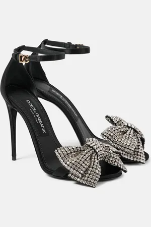Dolce & Gabbana Sandalias Bow Tie de satén con cristales