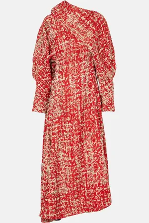 Bottega Veneta Vestido midi drapeado en jacquard