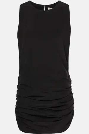 Saint Laurent Vestido corto de seda