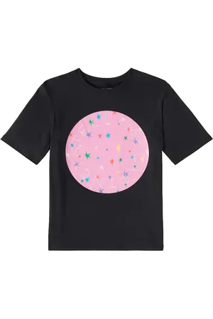 Stella McCartney Camiseta de jersey de algodón con logo