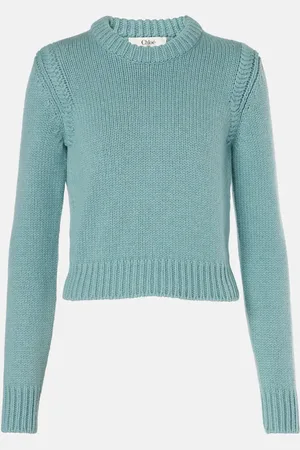 Chloé Chloé Jersey cropped de algodón y cachemir