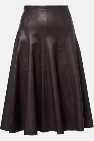 Stouls Falda midi Sabrina de piel