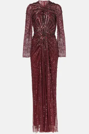 Jenny Packham Vestido de fiesta Anja con lentejuelas