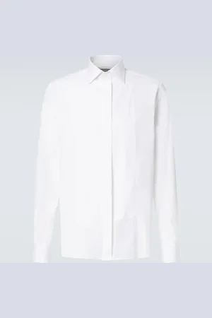 CANALI Camisa de popelín de algodón