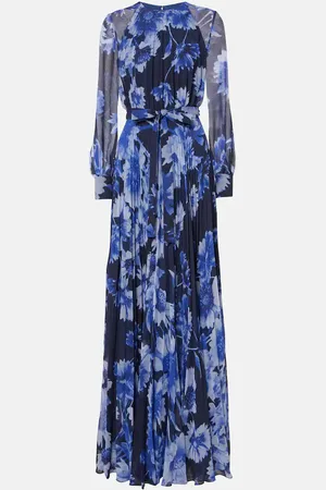 Erdem Vestido de fiesta plisado de gasa