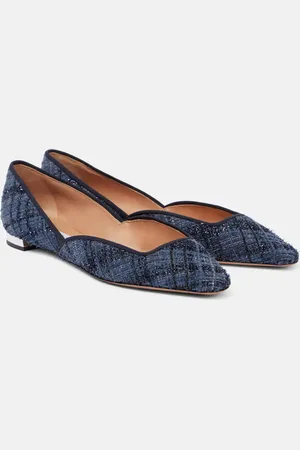 Aquazzura Bailarinas Maia de tweed
