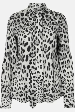 Dolce & Gabbana Blusa de mezcla de seda estampada