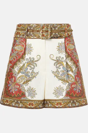 VERONICA BEARD Shorts Hobbes de lino floral