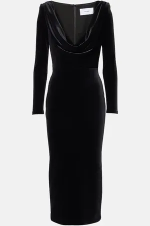 ALEX PERRY Vestido corsé de terciopelo