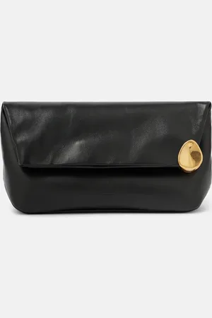Jil Sander Clutch Jewel Zip Small de piel