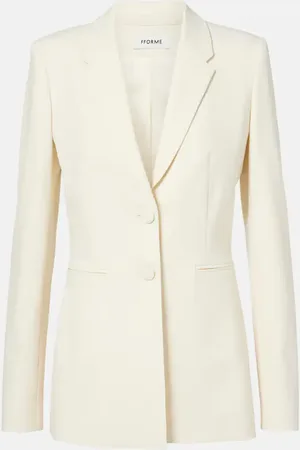 Fforme Blazer Bennet de crepé de mezcla de lana